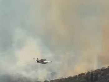 Σε ύφεση η μεγάλη φωτιά στην  Βρυσούλα  Πρέβεζας 