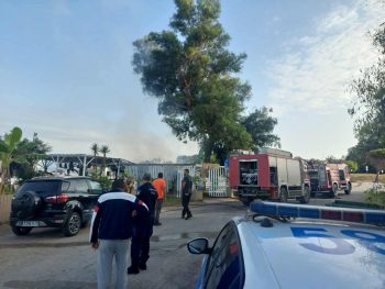 Στις φλόγες τυλίχθηκε το "Blue Island" στο Μονολίθι Πρέβεζας