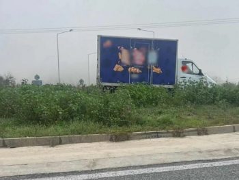 Φορτηγό “περπάτησε” πάνω στον κόμβο του Αβγού στην Εθνική Ιωαννίνων – Άρτας