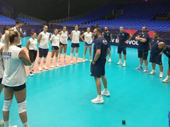 Εθνική γυναικών: Ολοκληρώθηκε η πρώτη προπόνηση στο Brno Exhibition Center