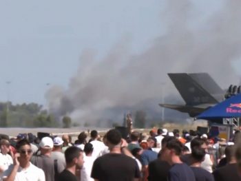 Επεσε Phantom κατά τη διάρκεια επίδειξης στο Athens Flying Week