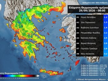 Με μονοψήφιες θερμοκρασίες το πρωινό της Τρίτης στα ηπειρωτικά