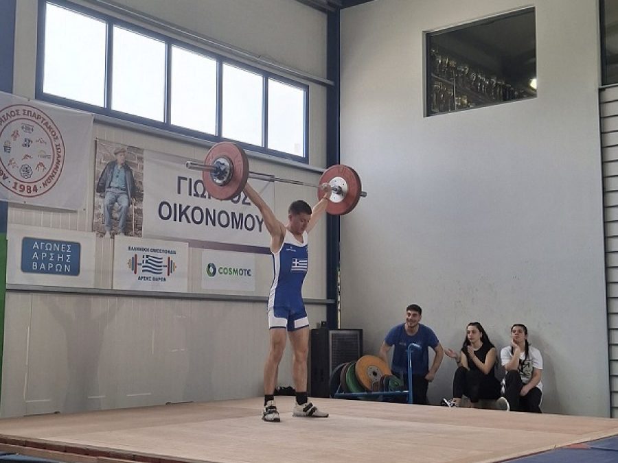 Σαρωτικός ο ΑΟ Σπάρτακος στο ανοιχτό πρωτάθλημα άρσης βαρών 