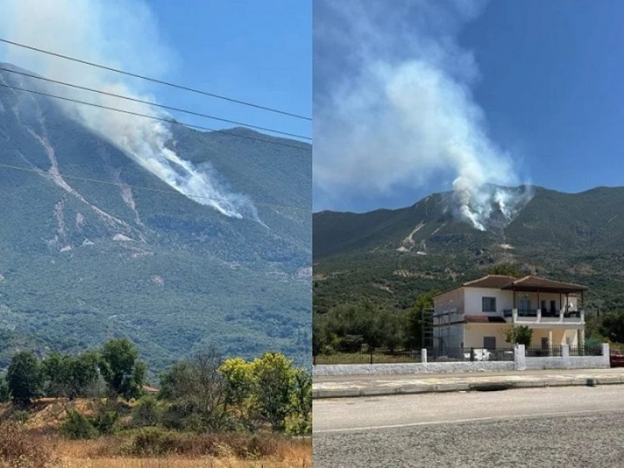 Γαρδίκι Σουλίου: Συνεχείς ρίψεις νερού για έλεγχο της φωτιάς