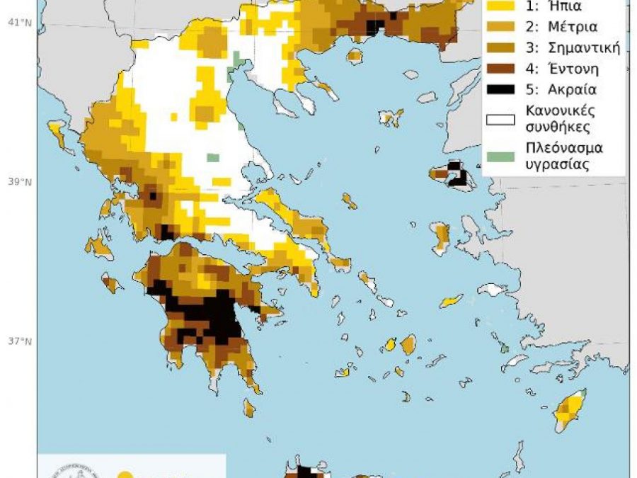 Οι δείκτης ξηρασίας στην Ελλάδα στις αρχές Σεπτεμβρίου 2025