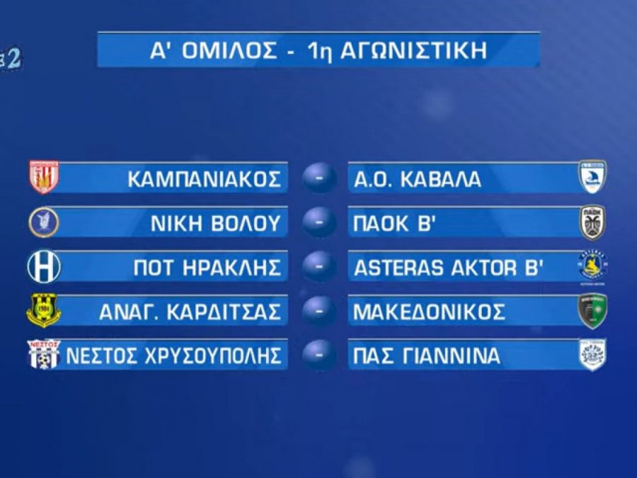 Που κάνει πρεμιέρα ο ΠΑΣ Γιάννινα - Με ΠΑΟΚ Β το πρώτο εντός - Όλο το πρόγραμμα
