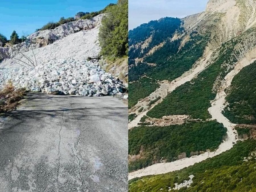 Καταρράκτης: Το βουνό «κατάπιε» τον δρόμο