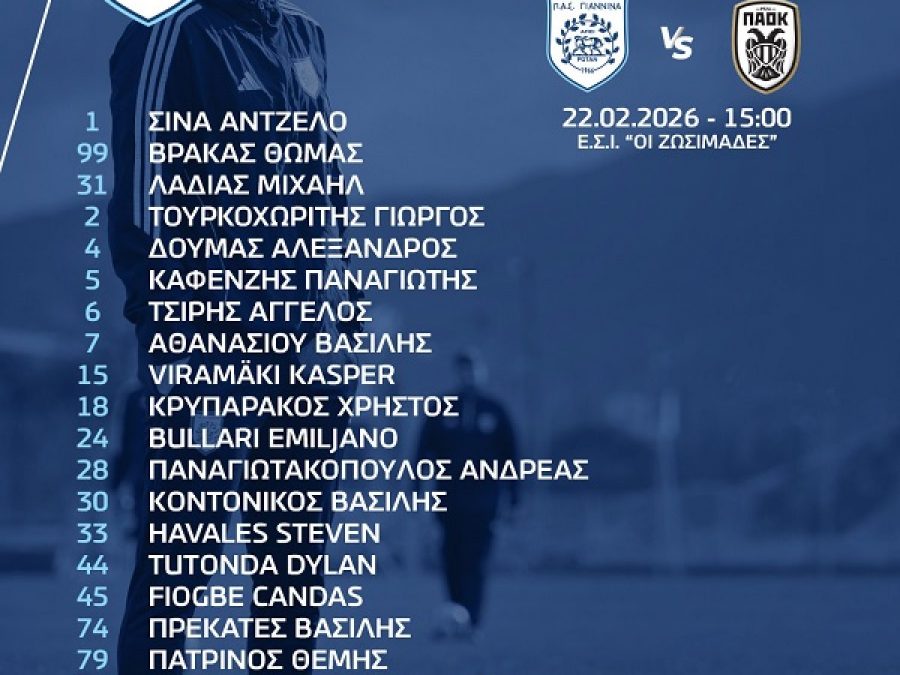 Οι ετοιμοπόλεμοι του Γιάννη Γκούμα για το ματς με τον ΠΑΟΚ Β