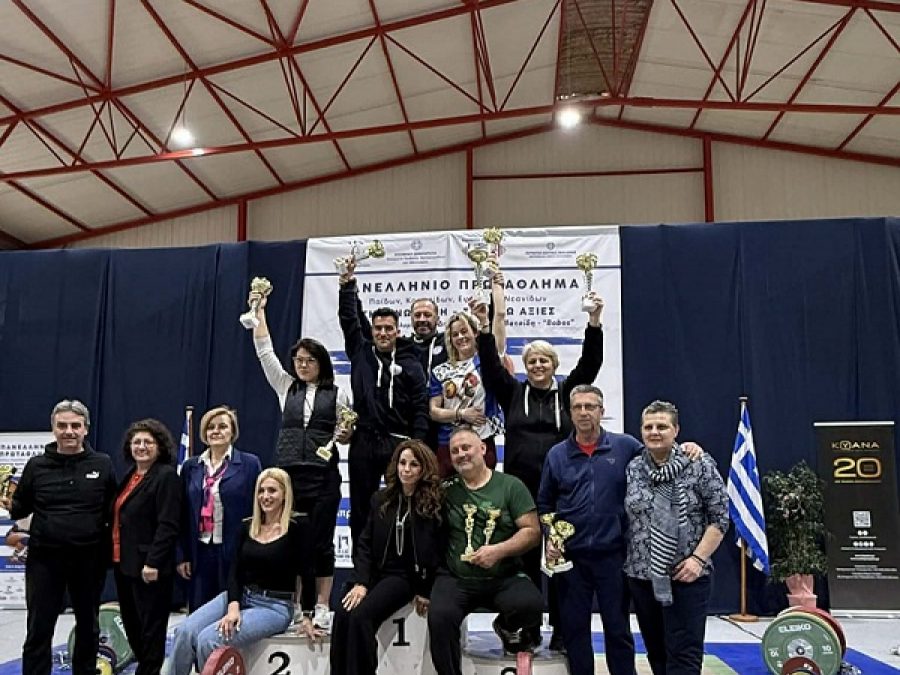 Απόλυτη επιτυχία για τον Σπάρτακο στα Πανελλήνια Πρωταθλήματα άρσης βαρών