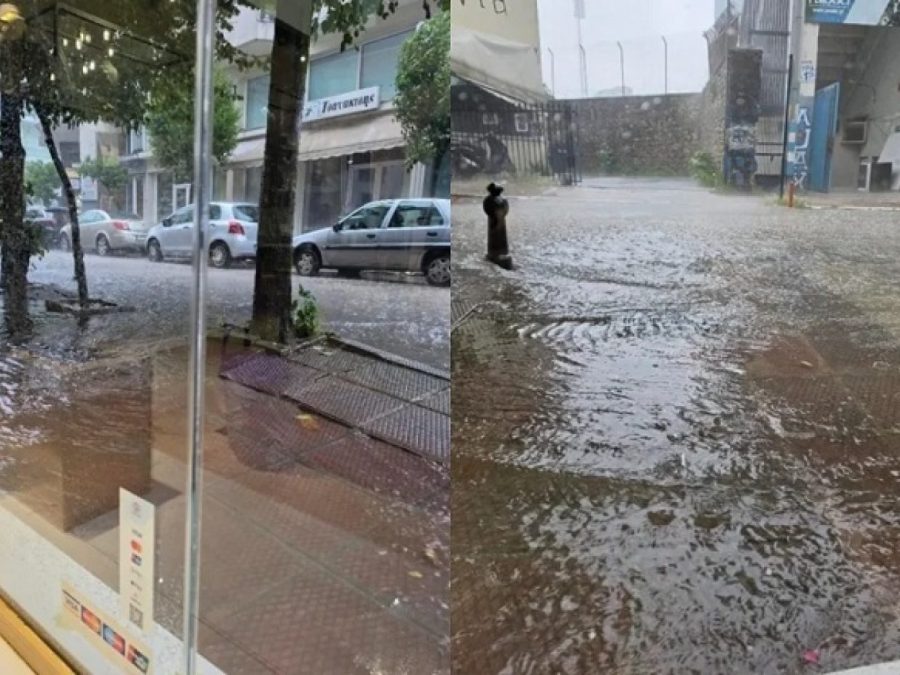 Πλημμύρα στη Φώτου Τζαβέλλα