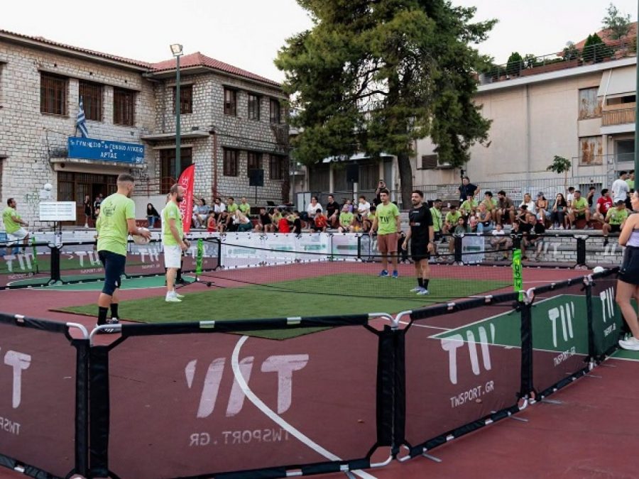 Η Άρτα έκανε το πρώτο σερβίς στο Foot Tennis και κέρδισε τις εντυπώσεις