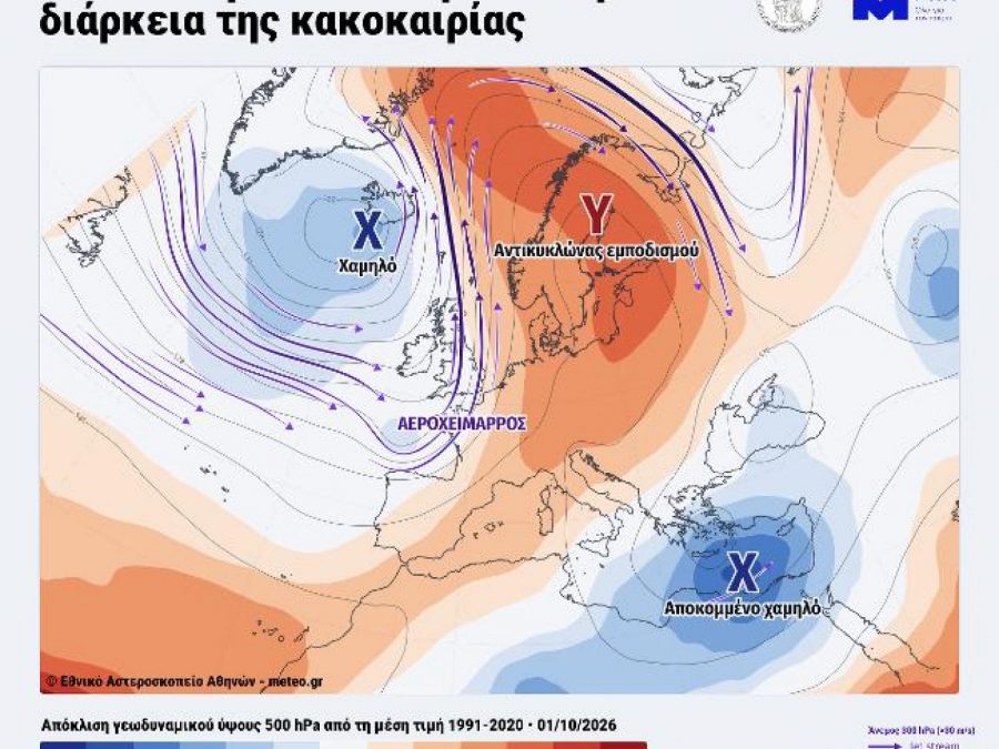 Από τον Ατλαντικό στο Αιγαίο: Πώς «μπλόκαρε» ο καιρός πάνω από την Ευρώπη